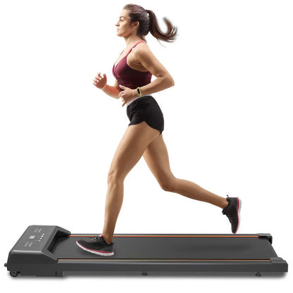 Walking Pad under Desk Treadmill, LED Display and Remote Control Portable Treadmill for Home and Office, 2.5HP 245LBS